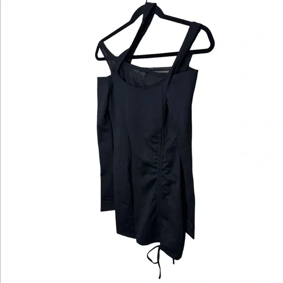 POSTER GIRL Cut Out Mesh Long Sleeve Mini Dress - Black XS - Picture 4 of 7